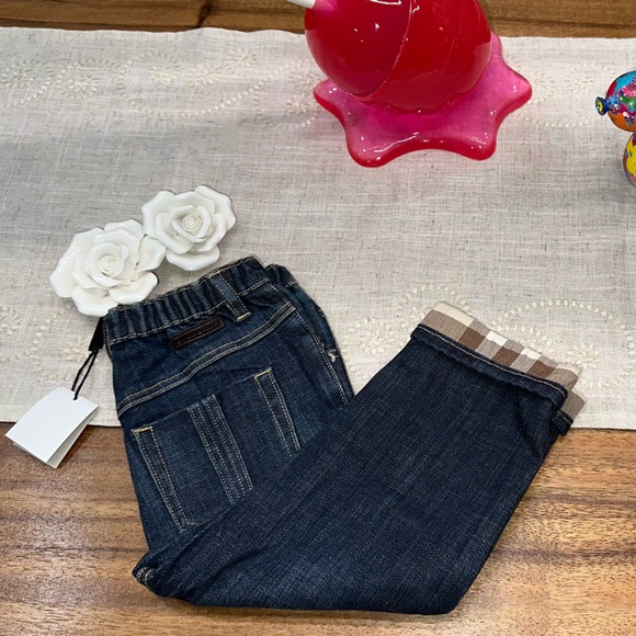 BURBERRY BABY UNISEX JEANS SZ: 2Y 100% AUTHENTIC 100% BRAND NEW W/ TAGS - Picture 2 of 15